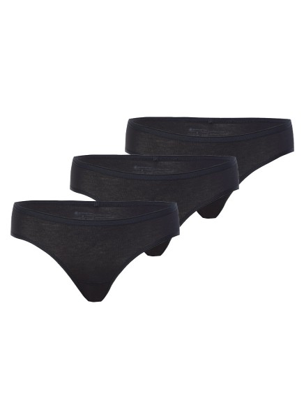 3 Pack Bikini Panty Essential 1575 - Black - Blackspade