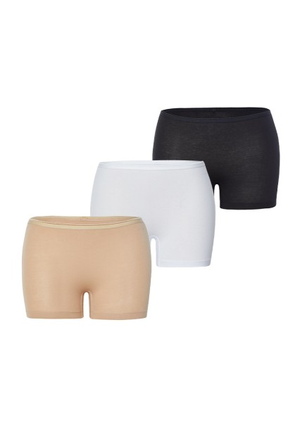 3 Pack Boxer Essential 1571 - White Nude Black - Blackspade