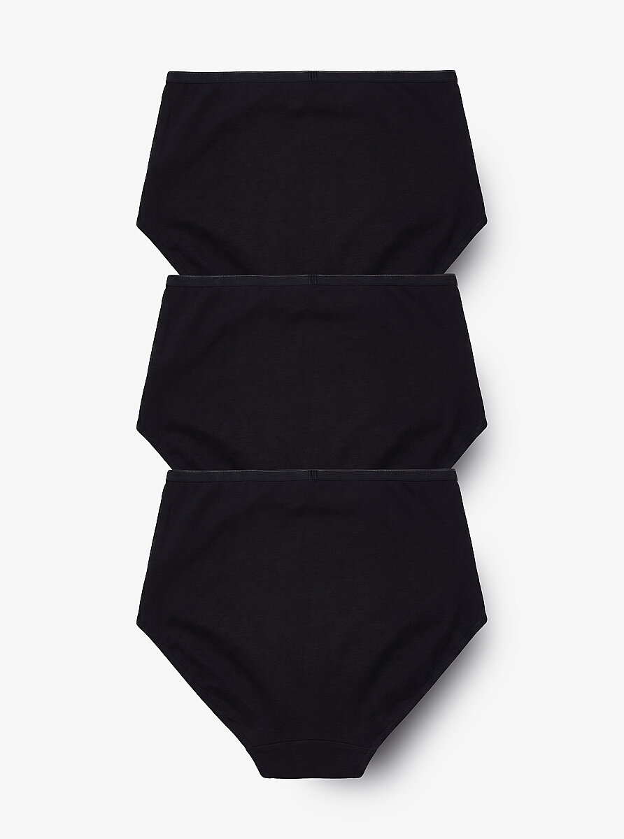 3 Pack Maxi Panty Essential 1577 - Black - Blackspade (1)