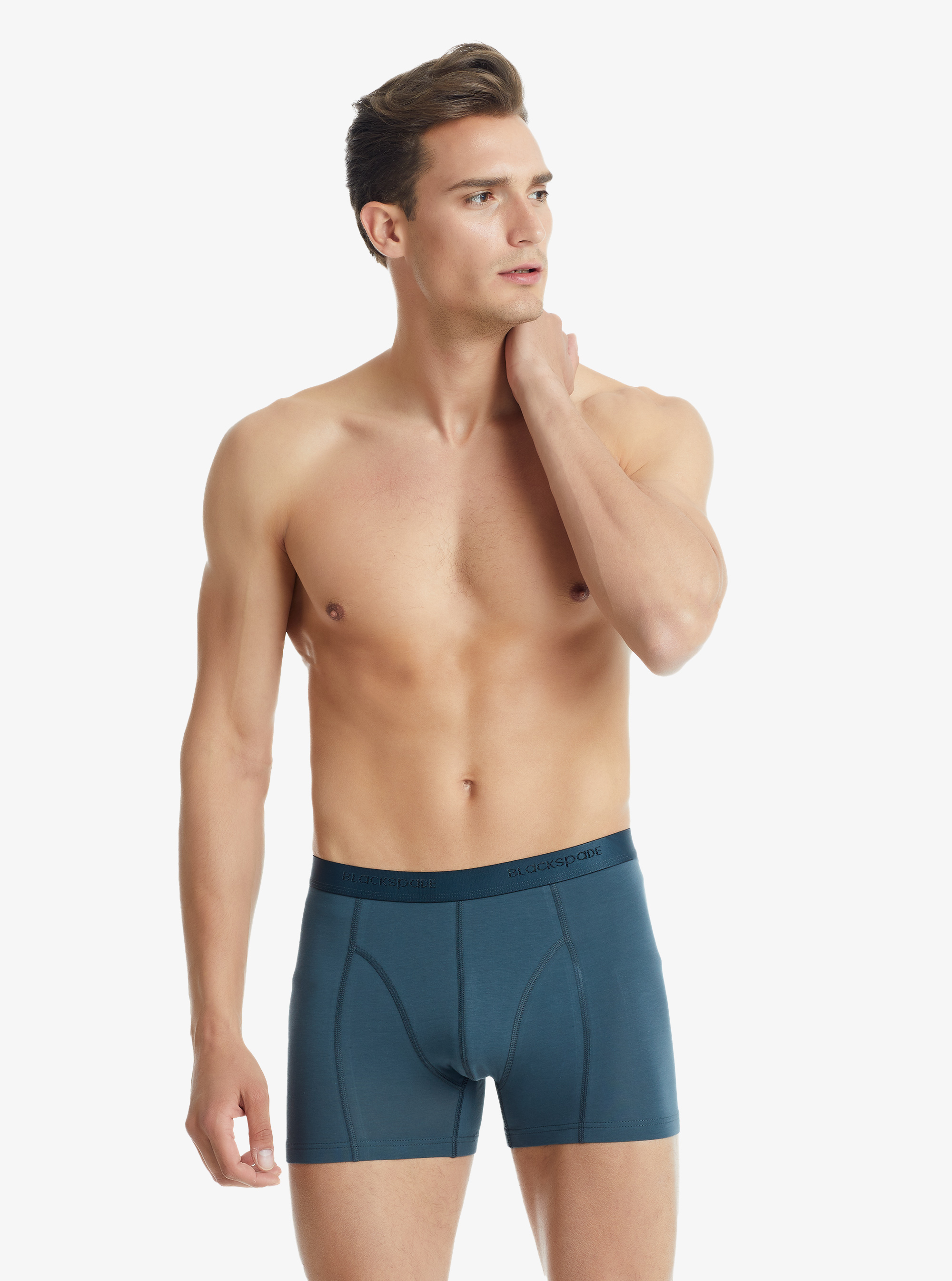 Erkek Pamuk Elastan Boxer Aura 9502 - Antrasit 