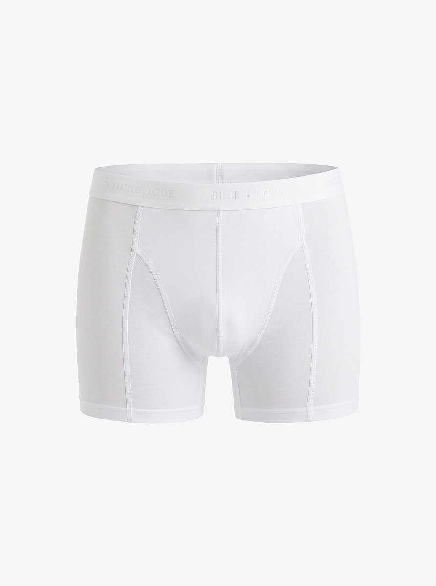 Erkek Pamuk Elastan Boxer Aura 9502 - Beyaz - Blackspade