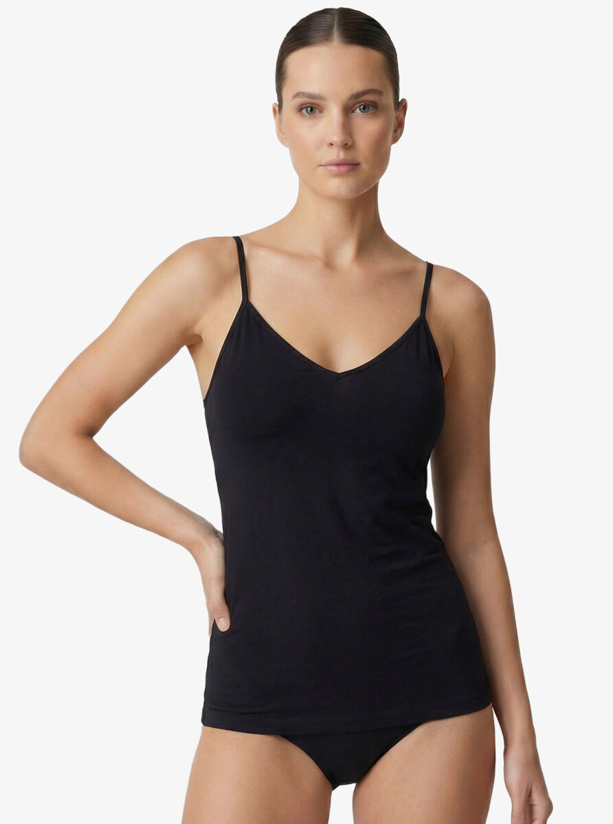 Kadın Atlet Aura Satin 1403 - Siyah - 5