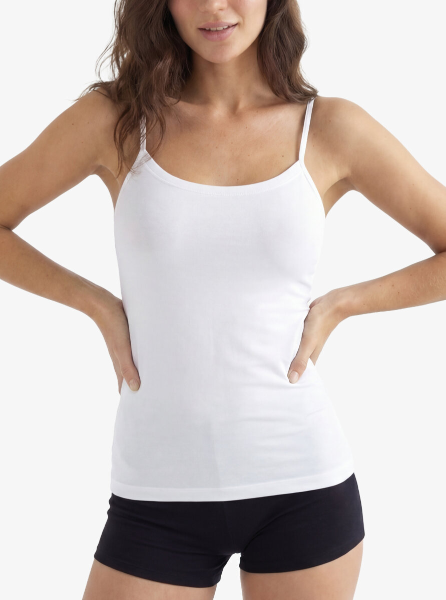 Kadın Atlet Aura Satin 1404 - Beyaz - 3