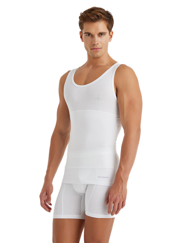 Erkek Korse Atlet 9209 - Beyaz - Blackspade