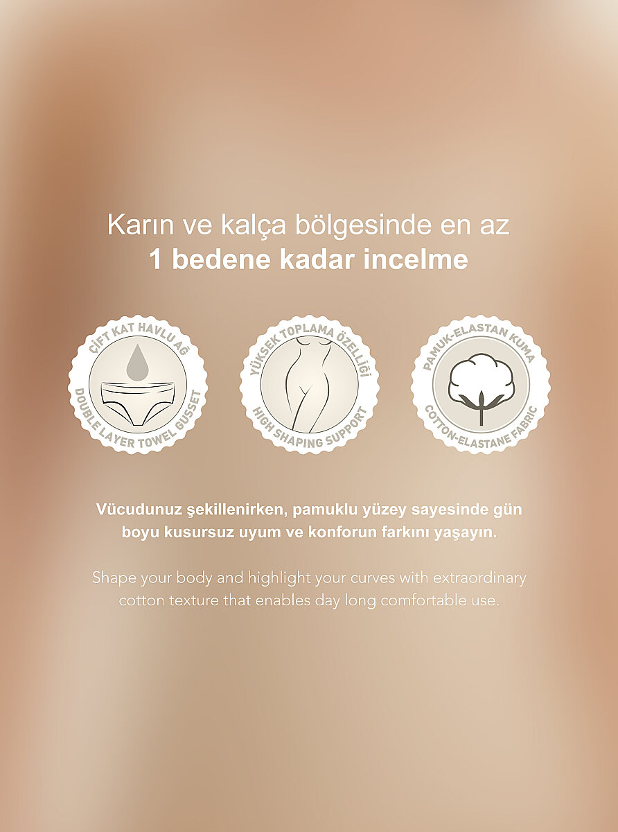 Kadın Atlet Korse Illusion 1481 - Ten - 5