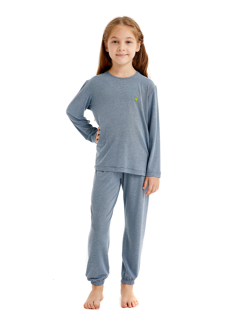 Çocuk Pijama Takımı 60514 - Mavi - 1