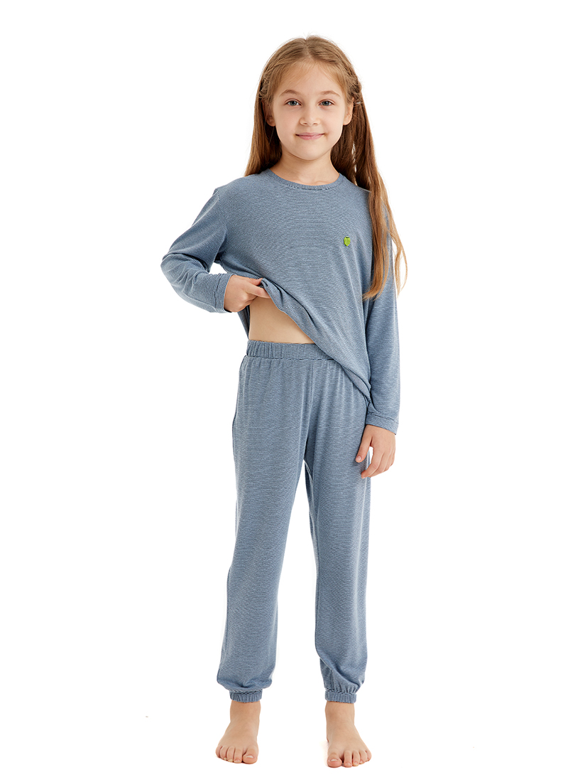 Çocuk Pijama Takımı 60514 - Mavi - 3