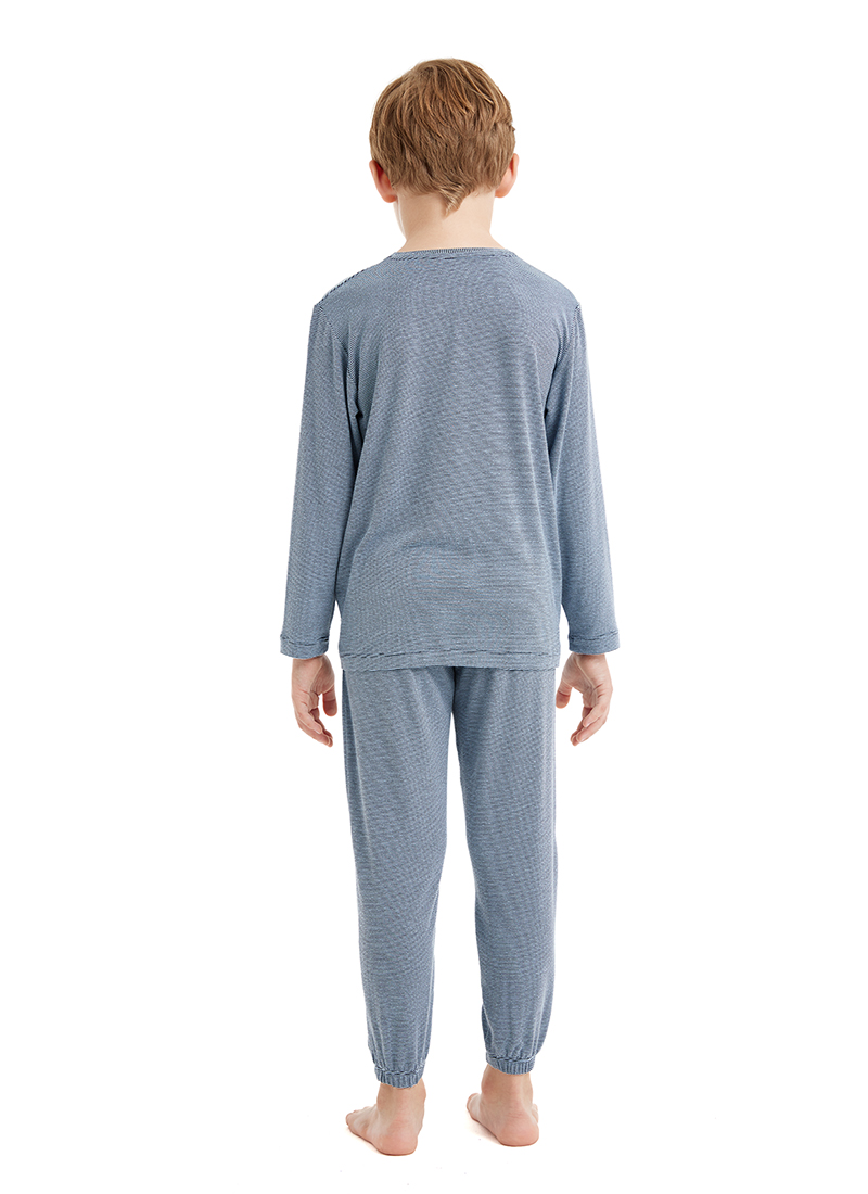 Çocuk Pijama Takımı 60514 - Mavi - 5