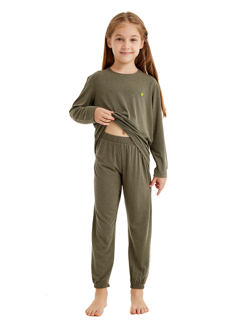 Çocuk Pijama Takımı 60514 - Yeşil - 5