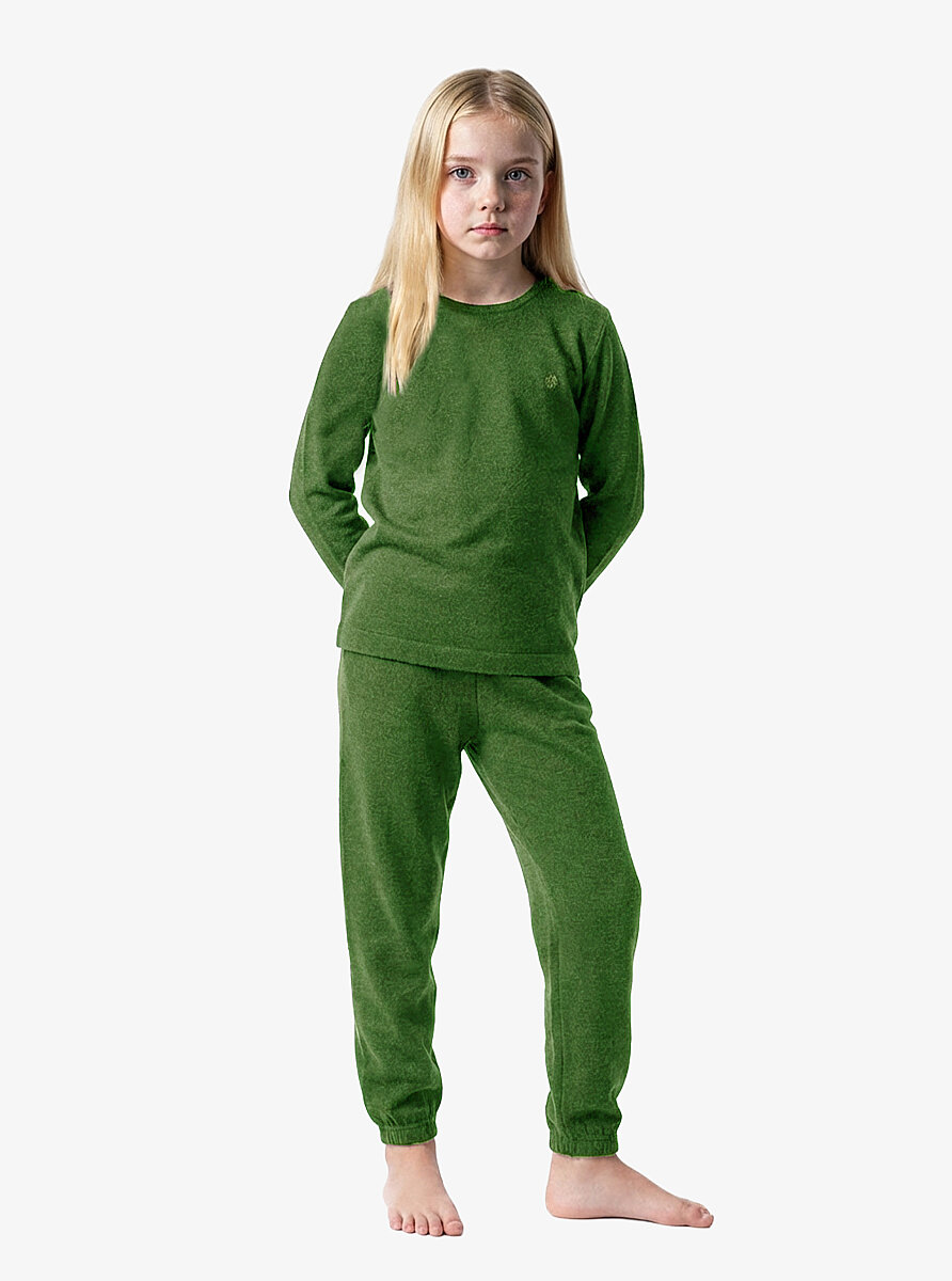 Çocuk Pijama Takımı 60698 - Yeşil - 2