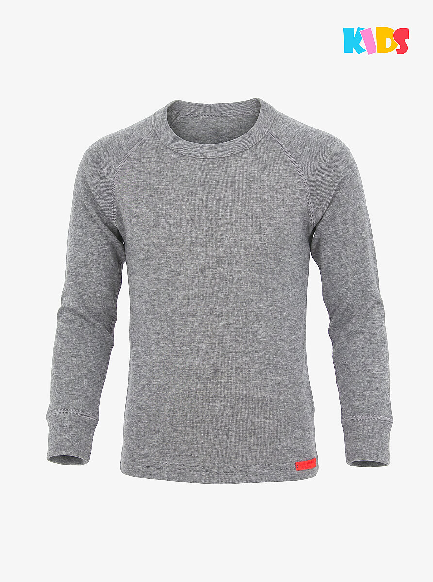 Çocuk Termal Tişört 2. Seviye 9265 - Gri Melanj - Blackspade