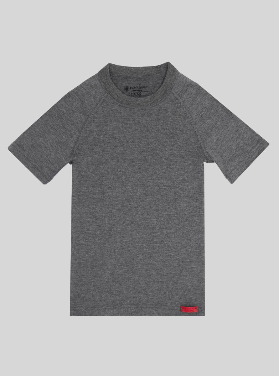 Çocuk Termal Tişört 2. Seviye 9267 - Gri Melanj - Blackspade