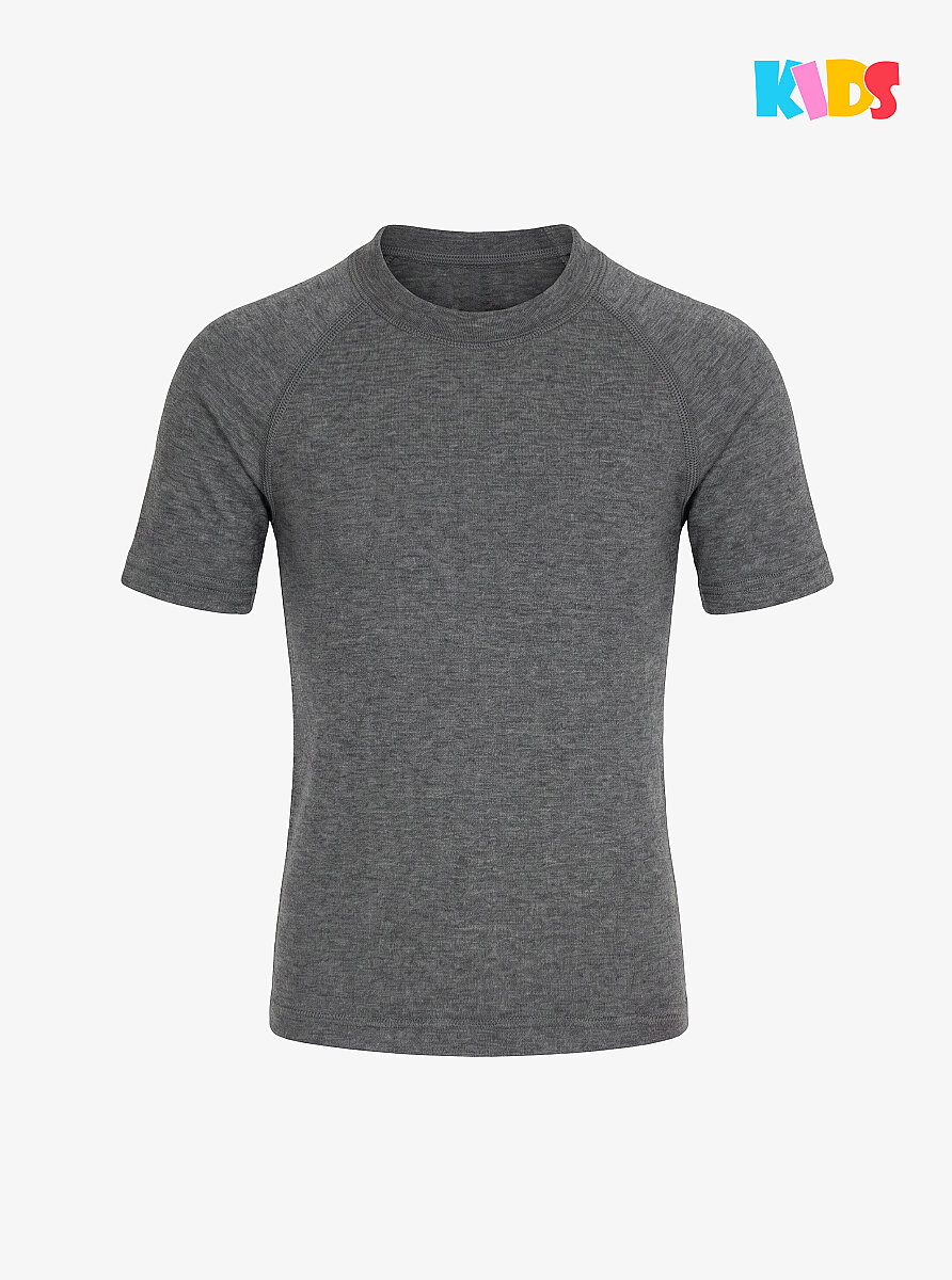 Çocuk Termal Tişört 2. Seviye 9267 - Gri Melanj - Blackspade