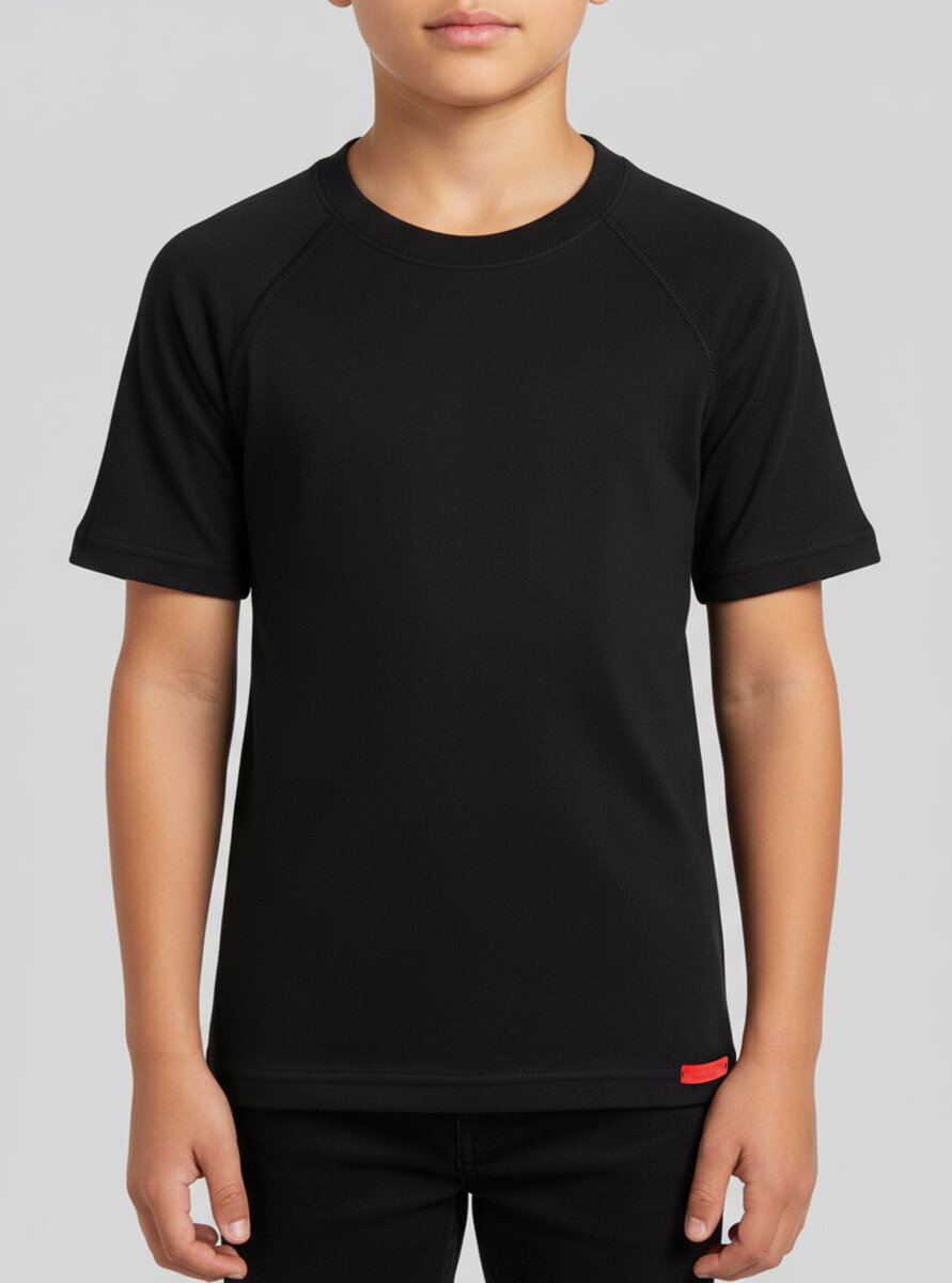 Çocuk Termal Tişört 2. Seviye 9267 - Siyah - 1
