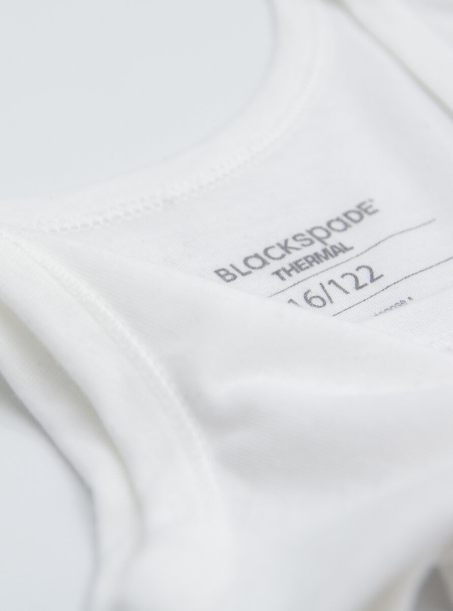 Çocuk Termal Atlet 1. Seviye 9298 - Beyaz - Blackspade (1)