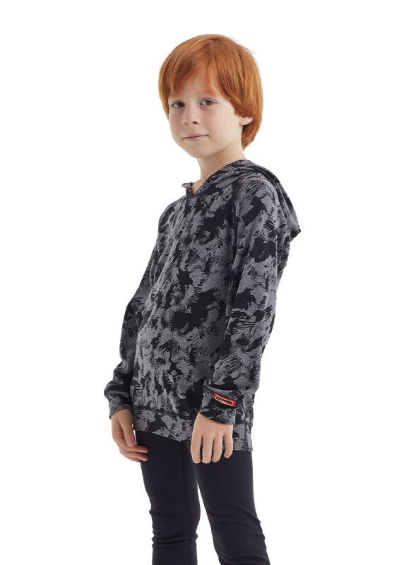 Çocuk Termal Sweatshirt 2. Seviye 5946 - Gri Melanj - Blackspade