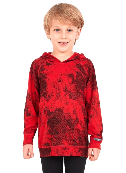 Çocuk Termal Sweatshirt 2. Seviye 5946 - Kırmızı Baskılı - Blackspade