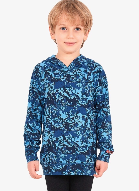 Çocuk Termal Sweatshirt 2. Seviye 5946 - Mavi Çizgi Desenli - 2