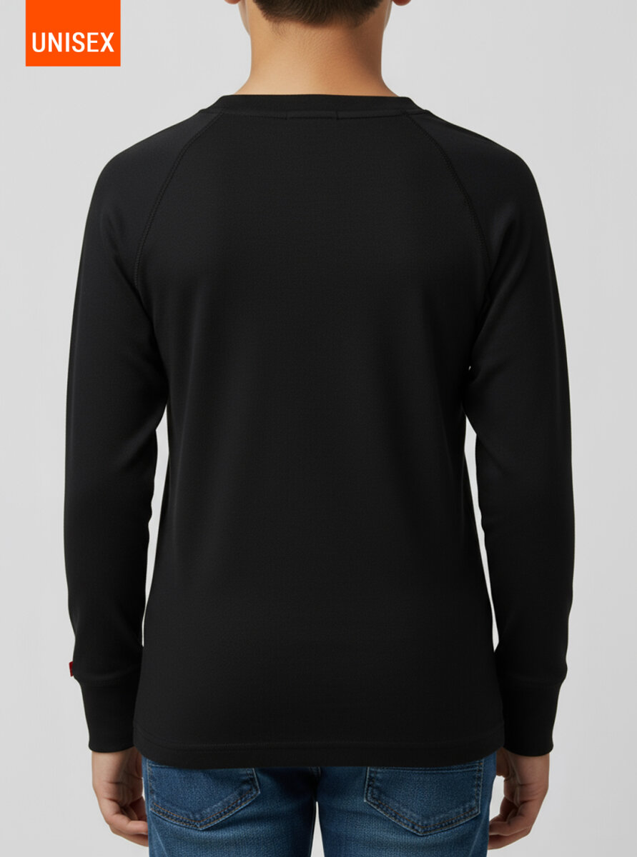 Çocuk Termal Tişört 2. Seviye 9248 - Siyah - Blackspade (1)