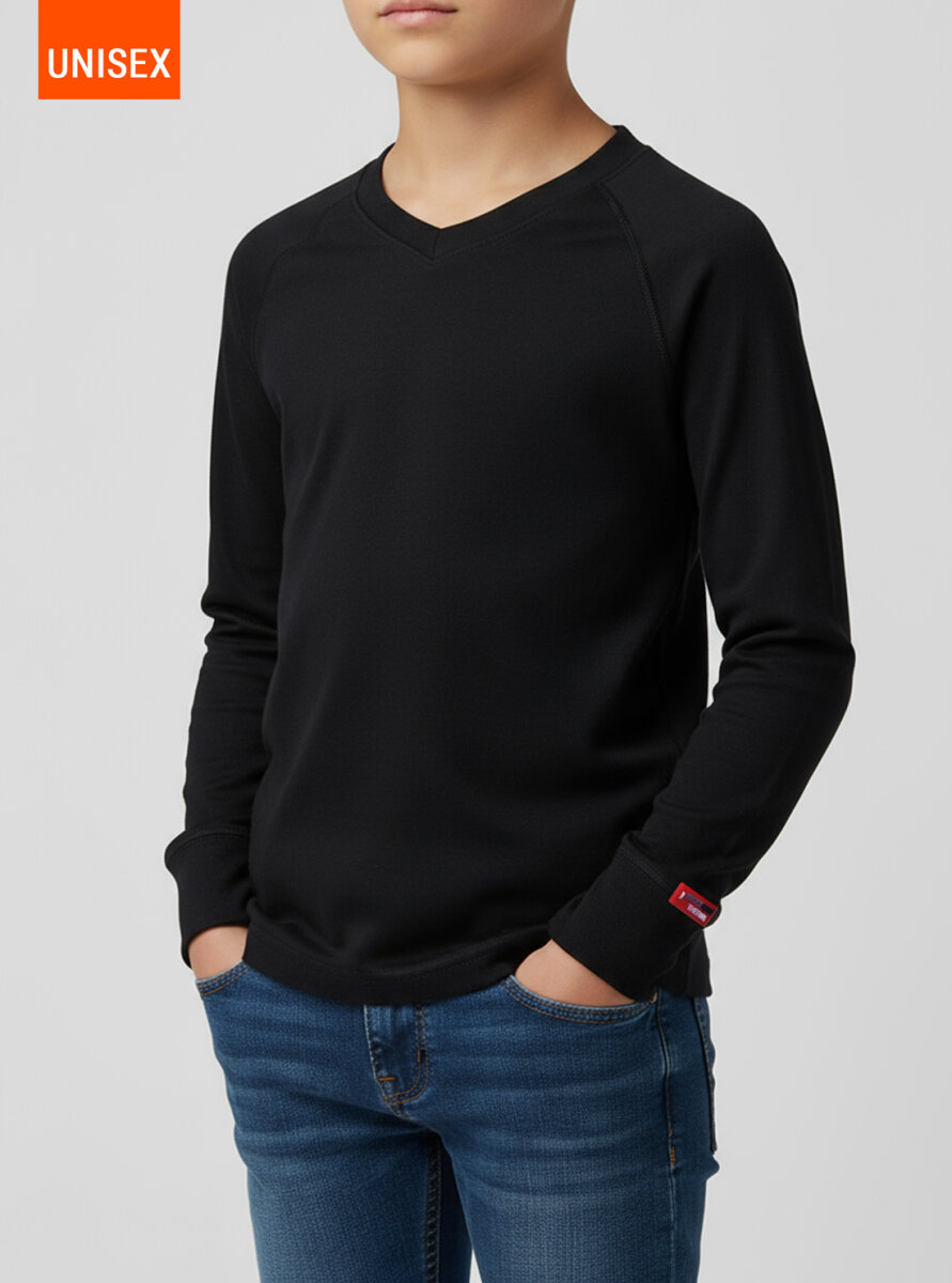 Çocuk Termal Tişört 2. Seviye 9248 - Siyah - Blackspade