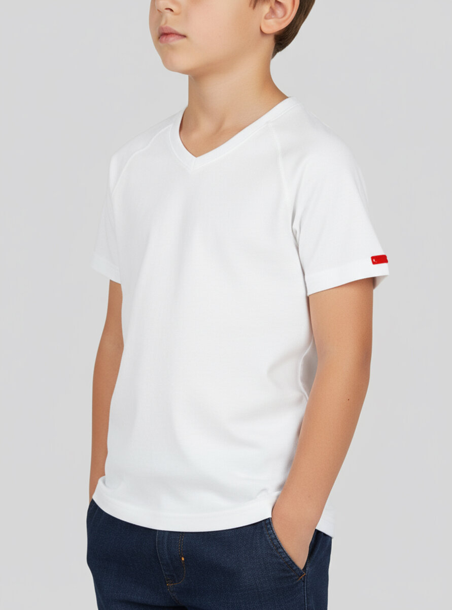 Çocuk Termal Tişört 2. Seviye 9249 - Beyaz - 1