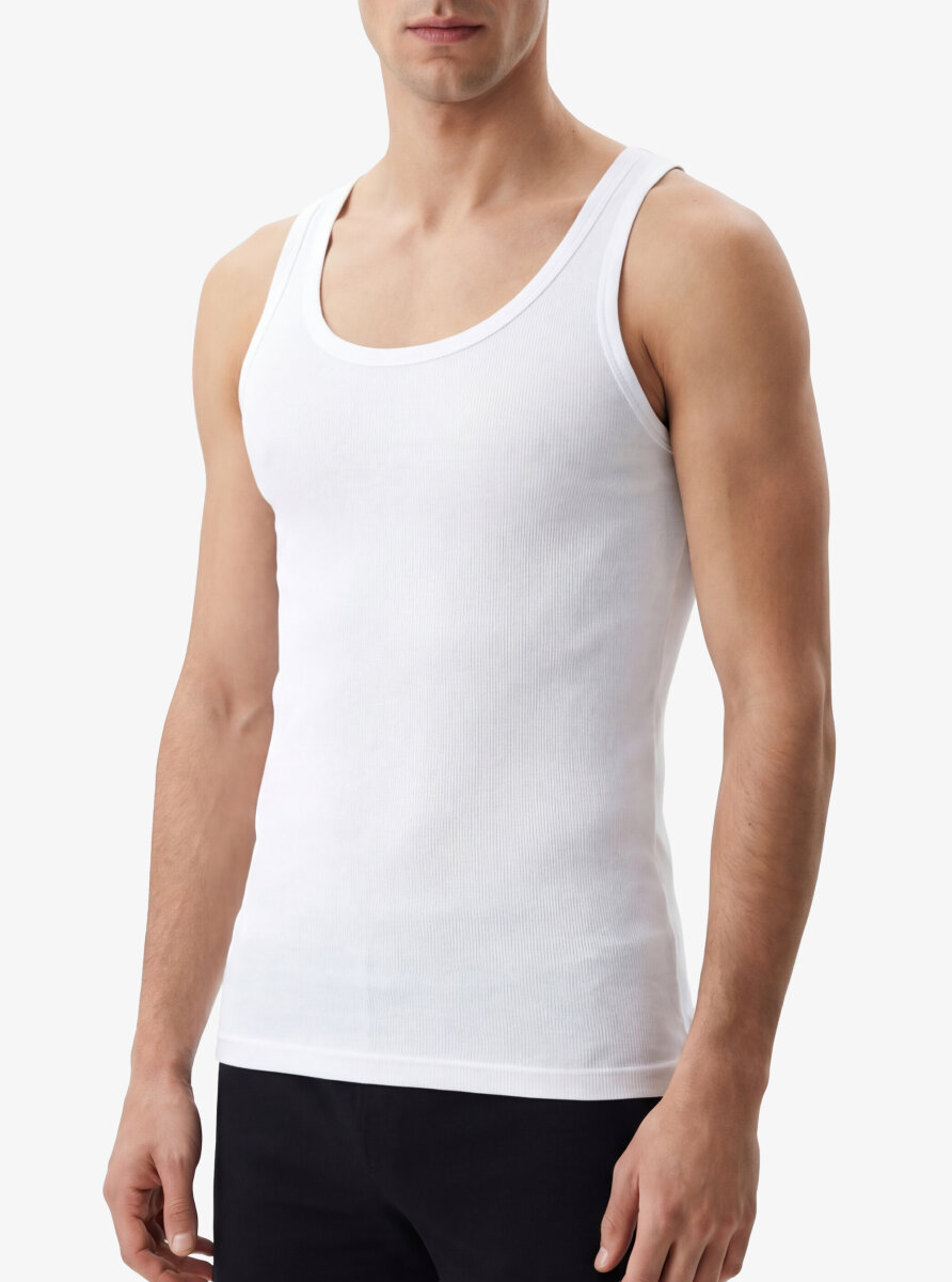 Erkek Atlet Kaşkorse 9341 - Beyaz - Blackspade