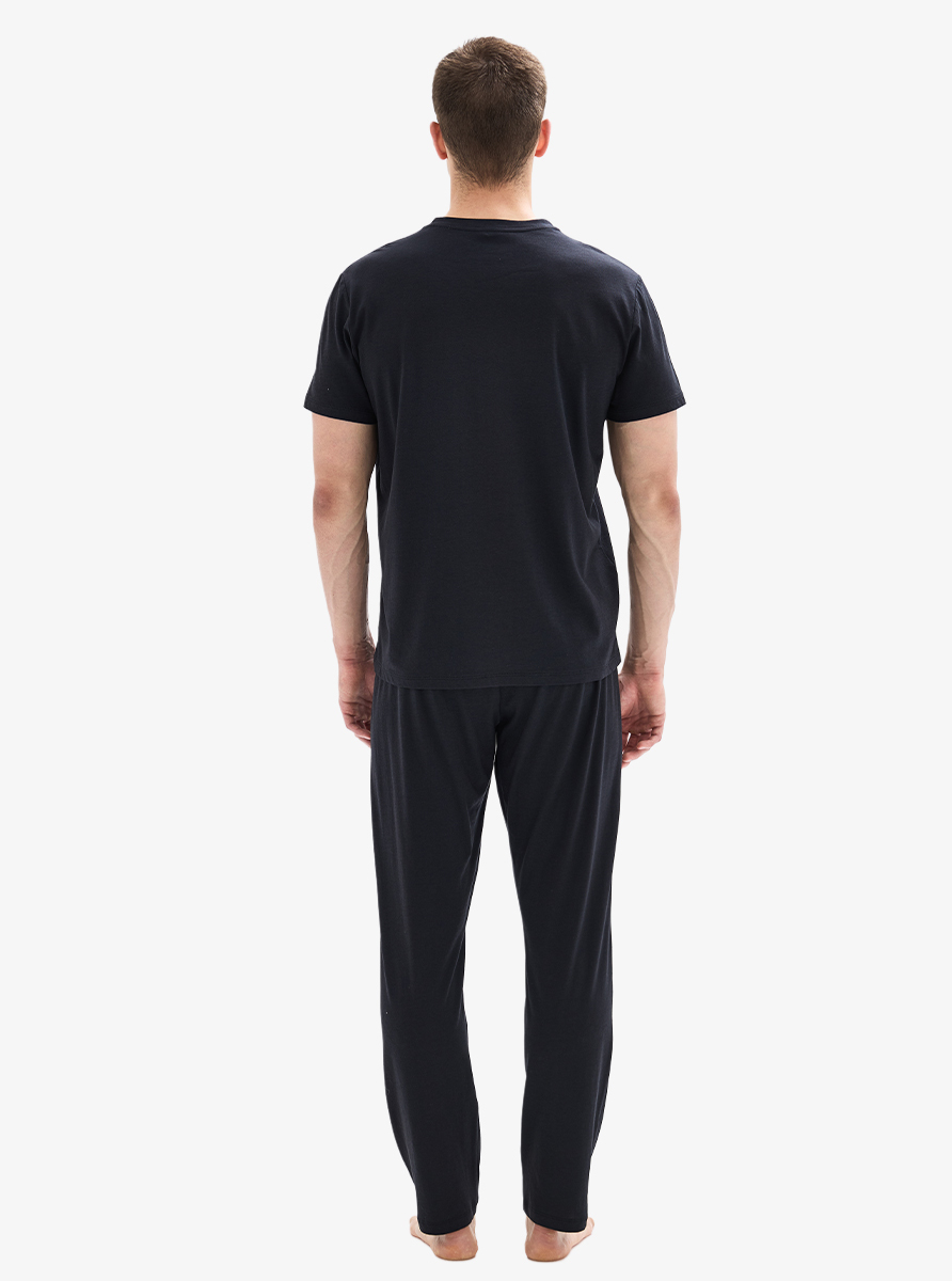 Erkek Pijama Takımı 40579 - Siyah - 3