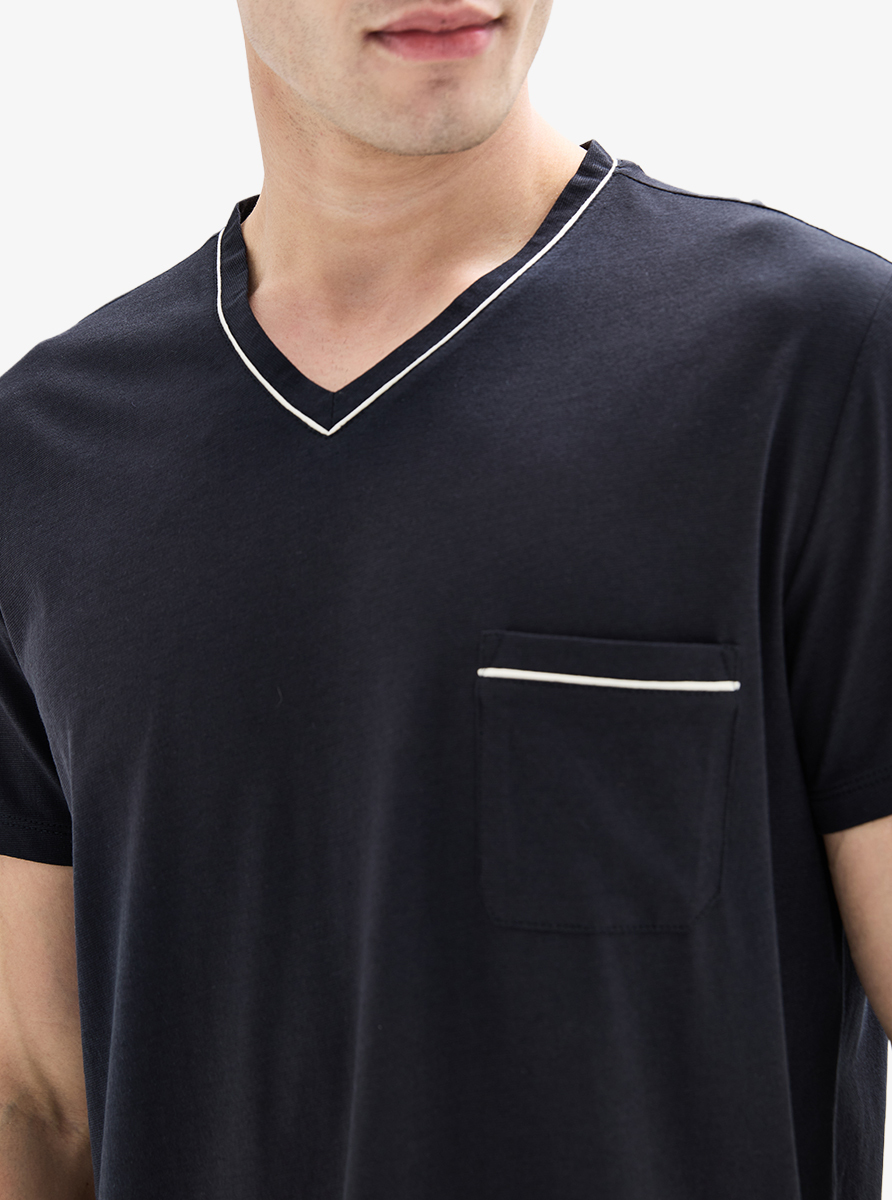 Erkek Pijama Takımı 40579 - Siyah - 6