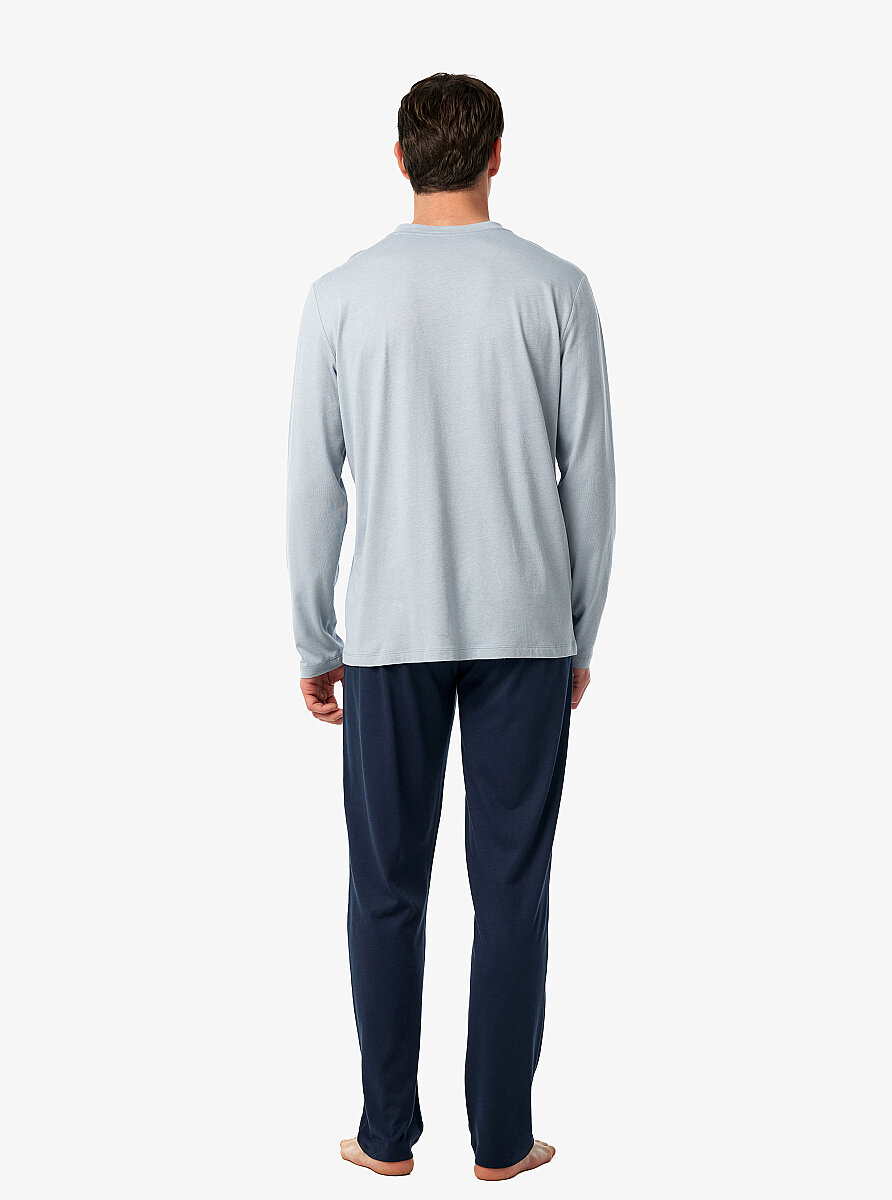 Erkek 3'lü Set Pijama Takımı 40962 - Gri