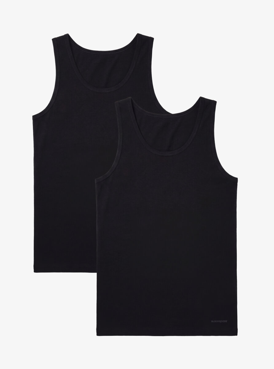 Erkek Atlet 2'li Paket Loose Fit 9225 - Siyah