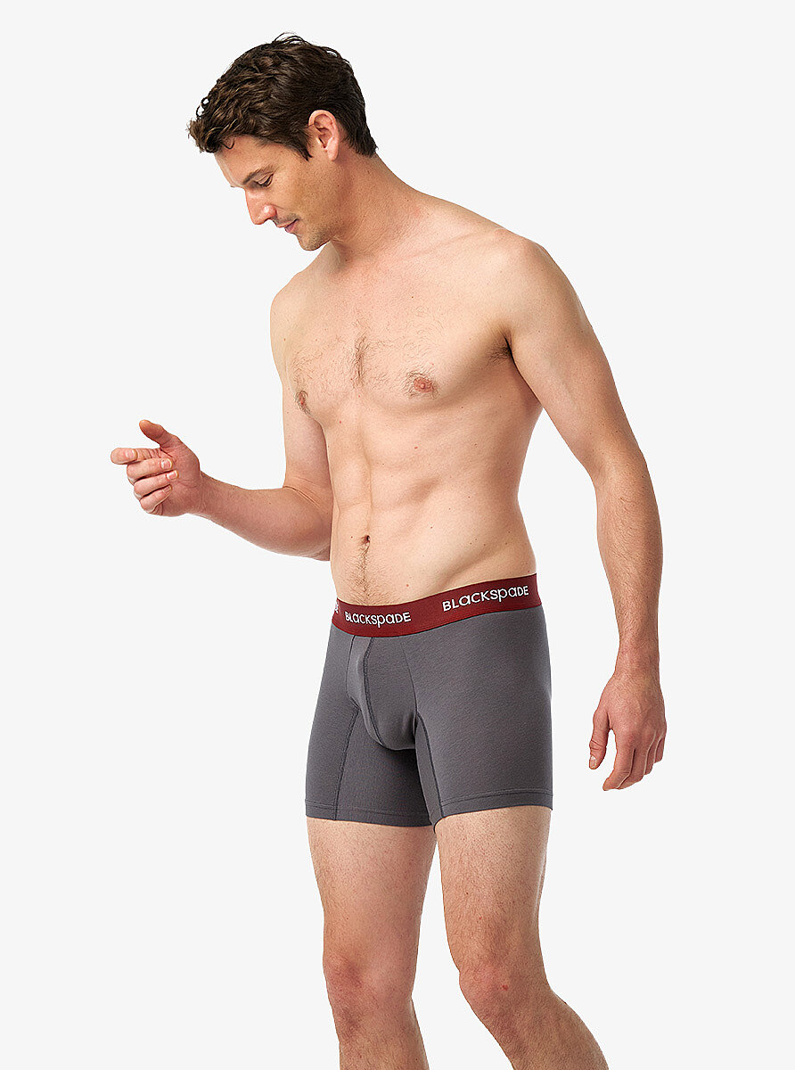 Erkek Boxer 2'li Paket Comfort 9618 - Gri Siyah - 3