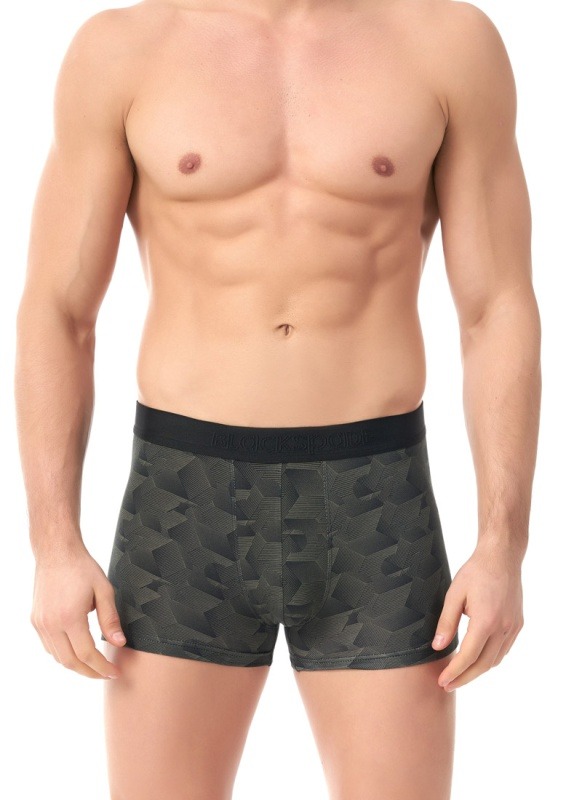 Erkek Pamuk Elastan Boxer 30802 - Yeşil - 1