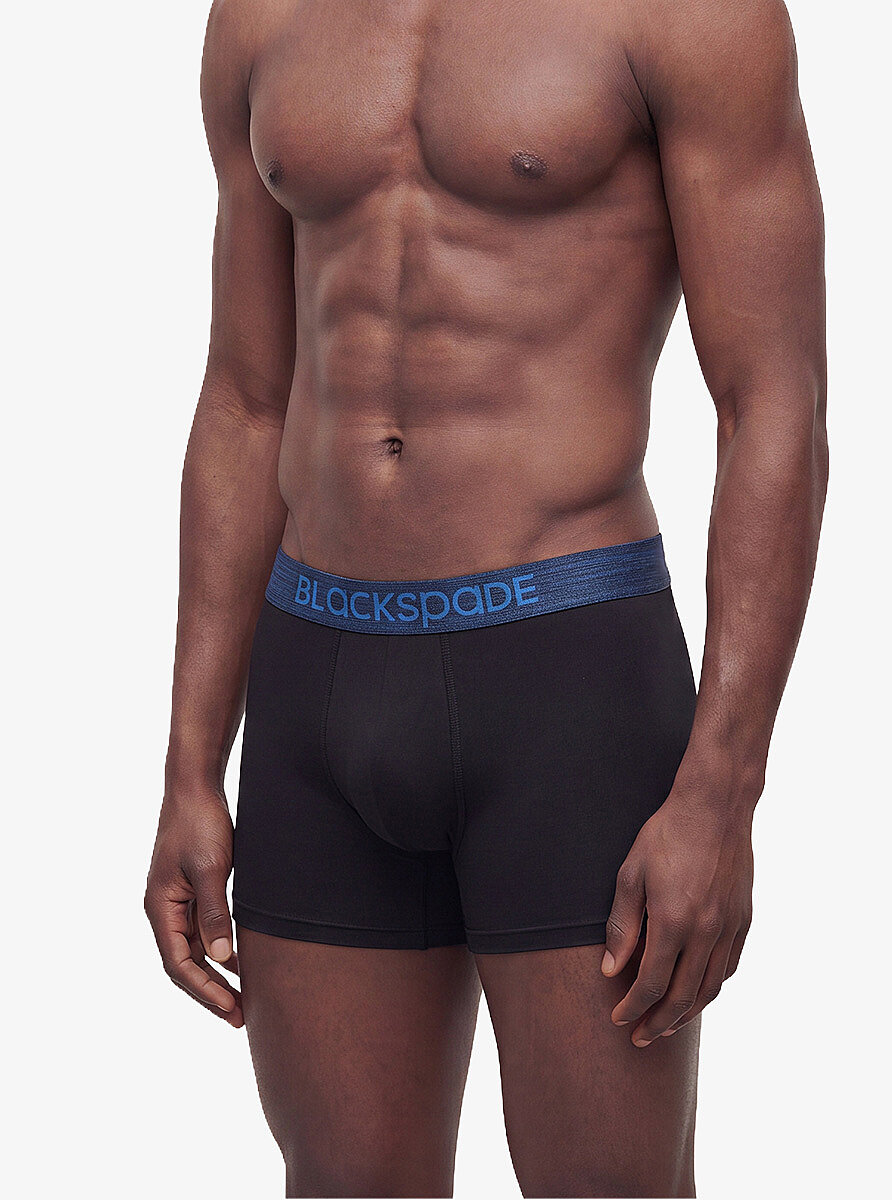 Erkek Boxer 3'lü Paket Modern Basics 9473 - Gri Lacivert Siyah - 2