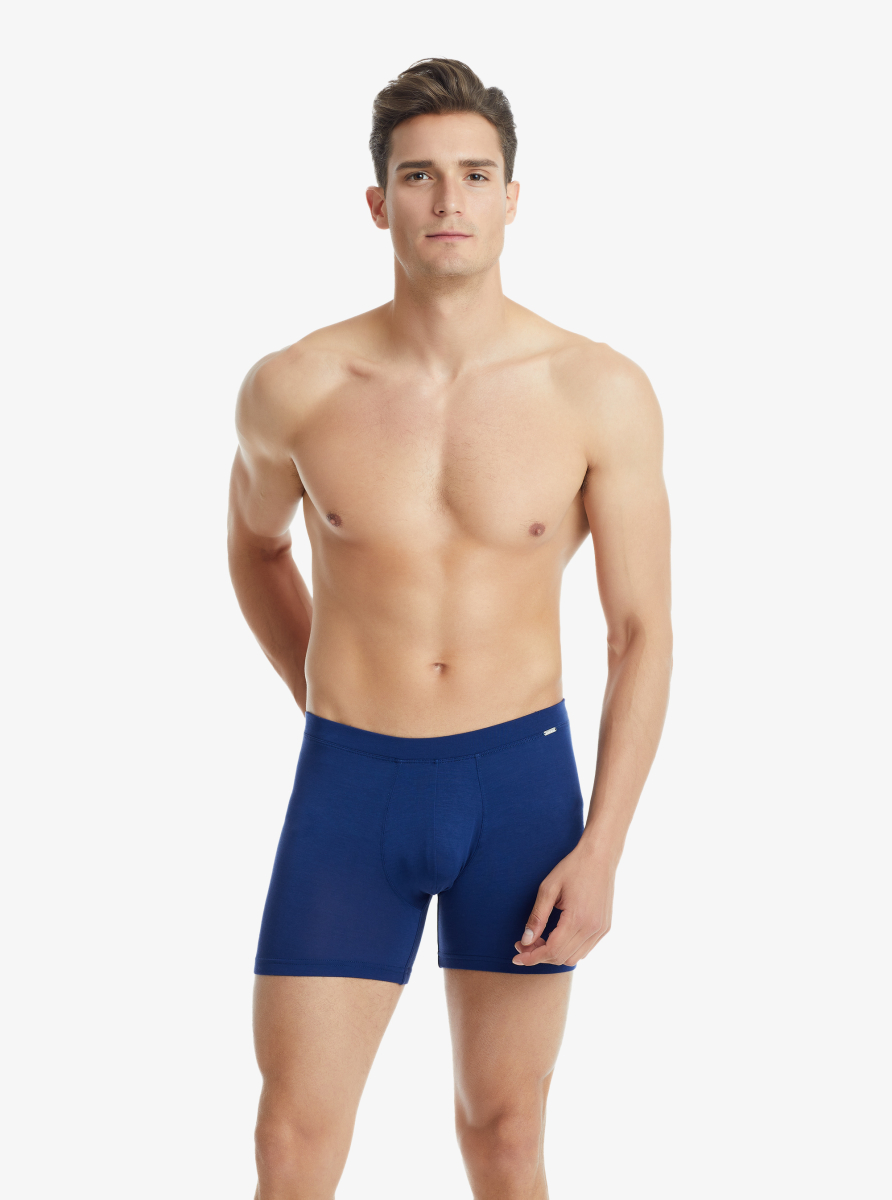 Erkek Modal Elastan Boxer Silver 9313 - Lacivert - Blackspade