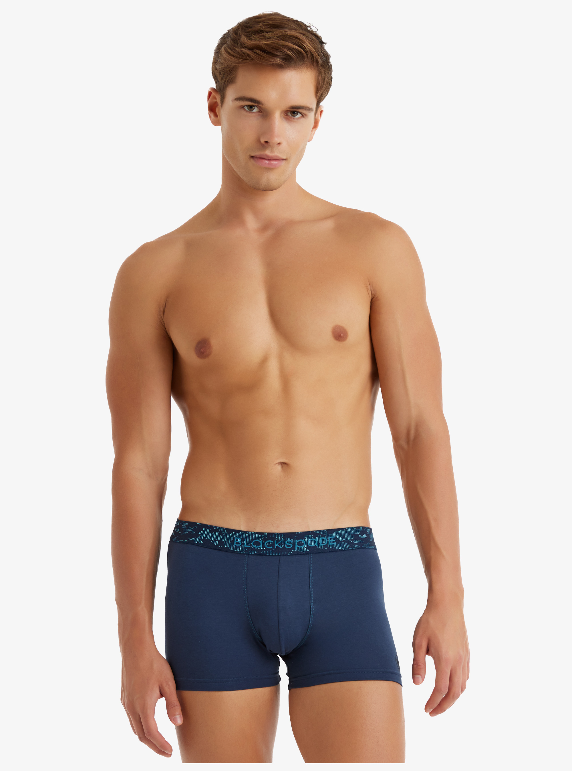 Erkek Pamuk Elastan Boxer 9556 - Lacivert 