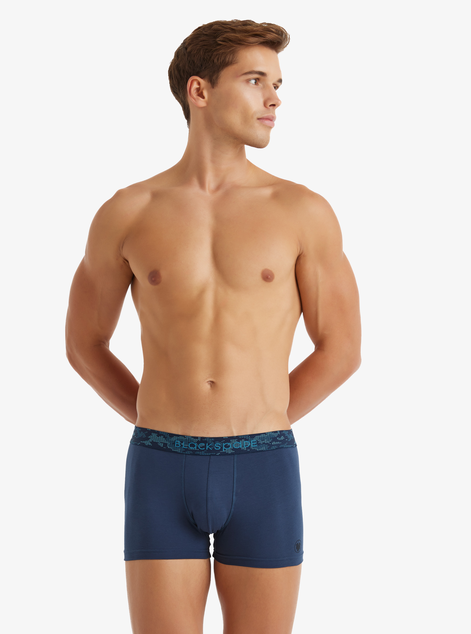 Erkek Pamuk Elastan Boxer 9556 - Lacivert - 2