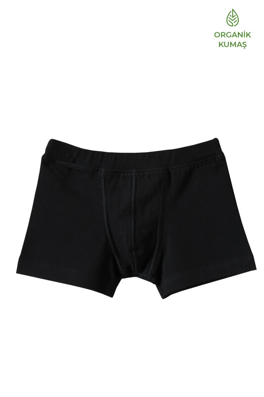 Erkek Çocuk Organik Boxer 2'li Paket 9401 - Siyah - Blackspade
