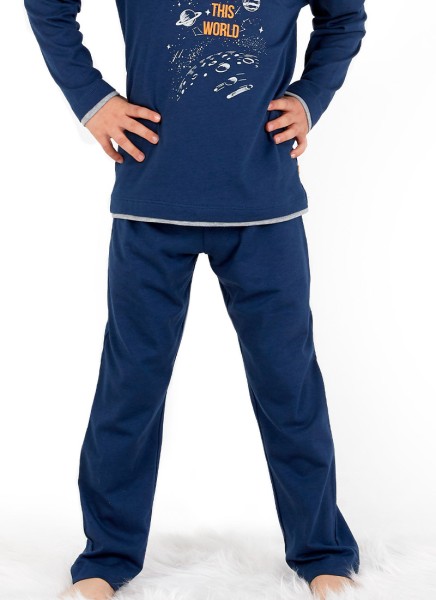 Erkek Çocuk Pijama 30721 - Mavi - 3