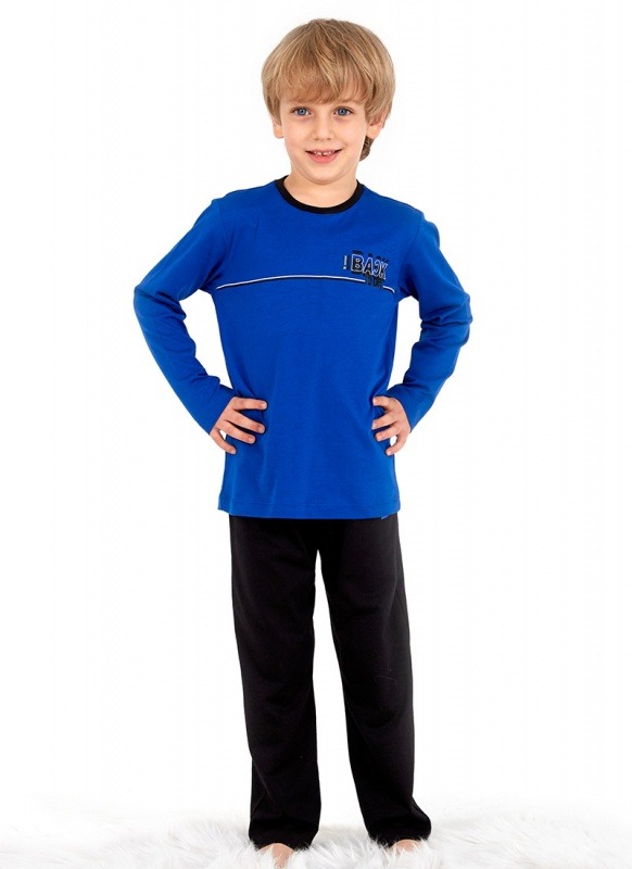 Erkek Çocuk Pijama Takımı 30737 - Mavi - 1
