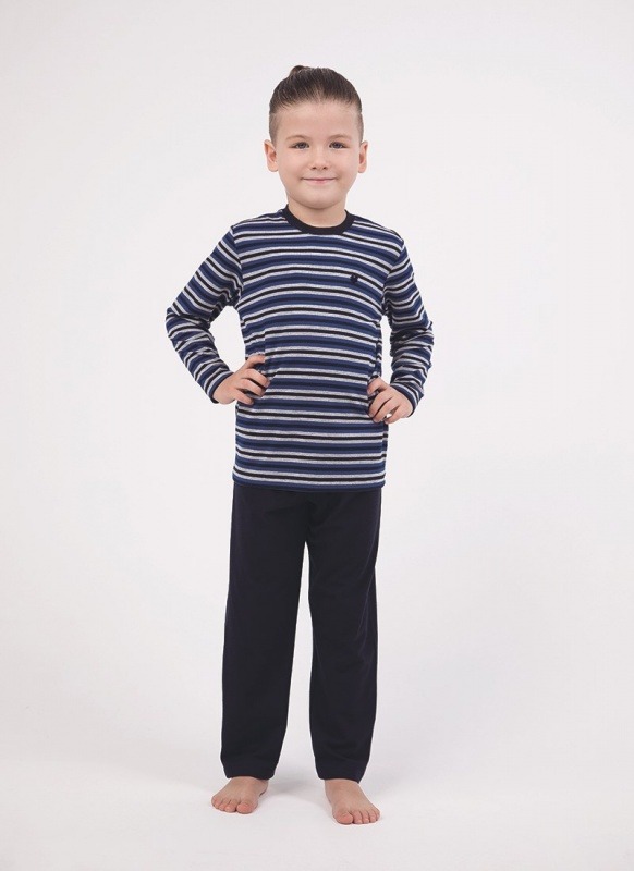 Erkek Çocuk Pijama Takımı - 30054 - Lacivert - 1