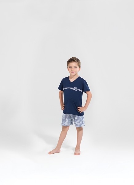 Erkek Çocuk Pijama Takımı 30108 - Lacivert - 1