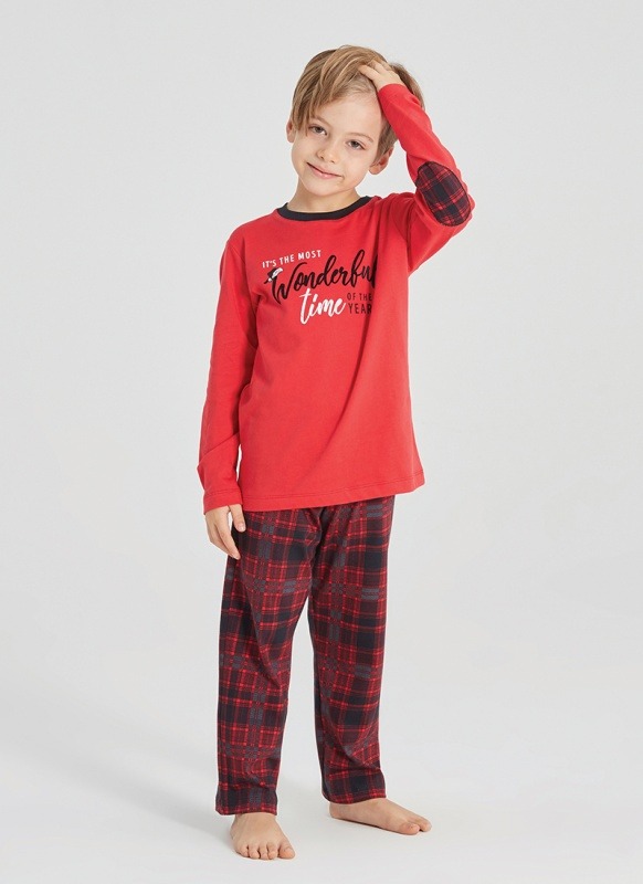 Erkek Çocuk Pijama Takımı 30404 - Kırmızı - 1
