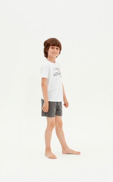 Erkek Çocuk Pijama Takımı 30475 - Beyaz - 1