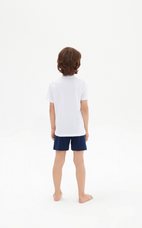 Erkek Çocuk Pijama Takımı 30476 - Beyaz - 2
