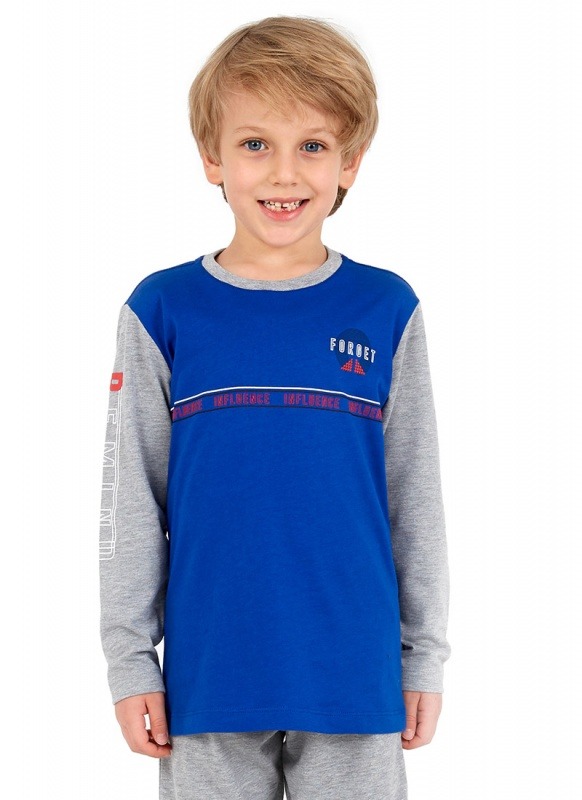Erkek Çocuk Pijama Takımı 30735 - Mavi - 4