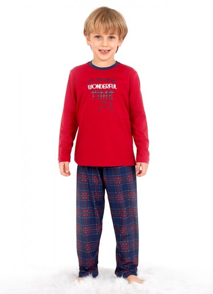 Erkek Çocuk Pijama Takımı 30769 - Kırmızı - 2
