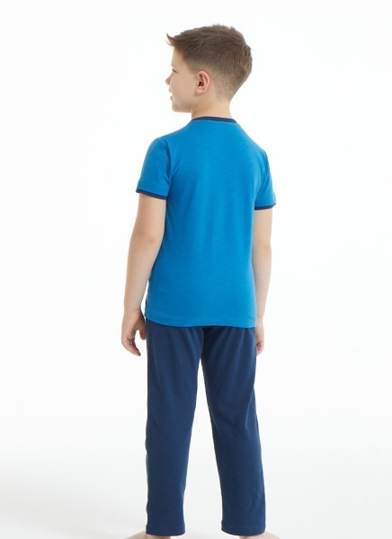 Erkek Çocuk Pijama Takımı 30842 - Mavi - 2