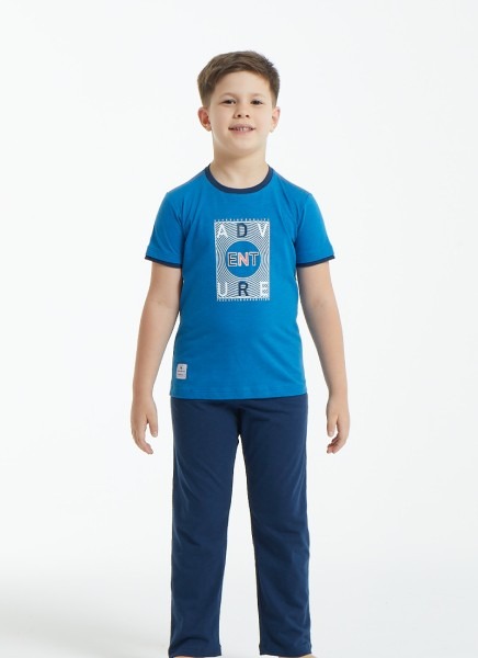 Erkek Çocuk Pijama Takımı 30842 - Mavi - 1