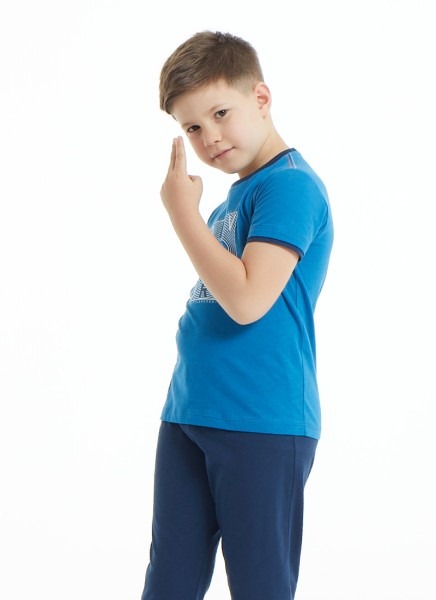 Erkek Çocuk Pijama Takımı 30842 - Mavi - 3