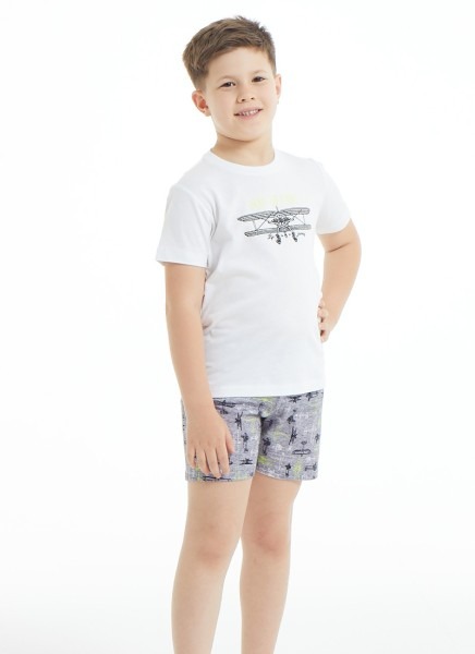 Erkek Çocuk Pijama Takımı 30883 - Beyaz - 3